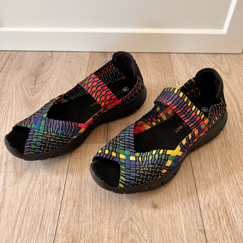 Bernie Mev Rainbow Colorful Woven Sandals